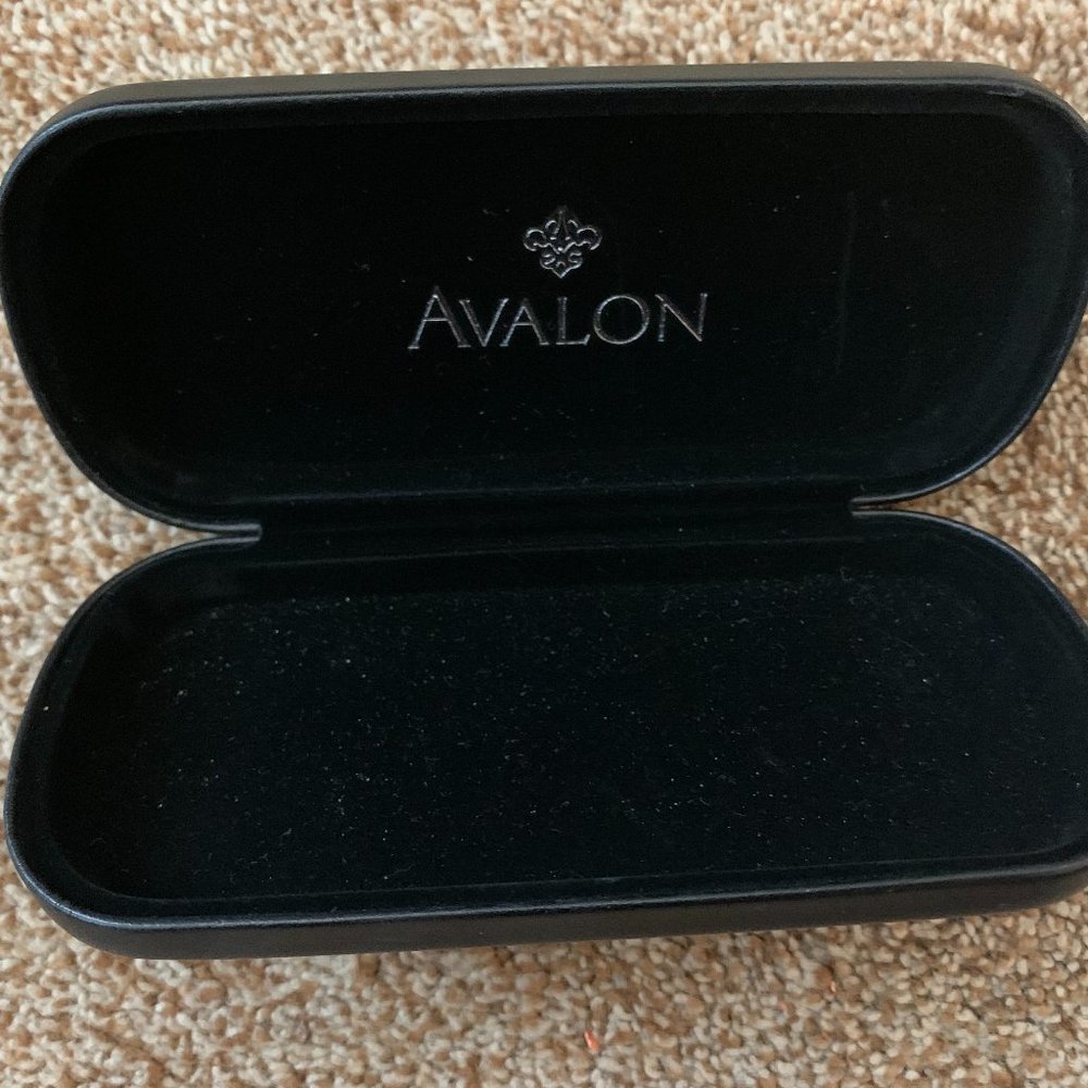 Avalon black HARD eye-glasses CASE - Picture 2 of 3